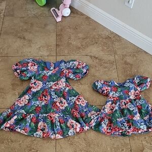 Floral Matching Dresses for Girls